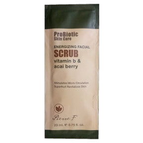 Pierre F ProBiotic Skin Care Energizing Facial Scrub BC2-0189401-1400-0.75 fl oz. packet. Vitamin B & Acai Berry.