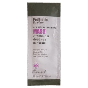 Pierre F ProBiotic Skin Care Clarifying Mineral Mask BC2-0189405-1400-0.75 fl oz. packet. Vitamin D & Dead Sea Minerals.