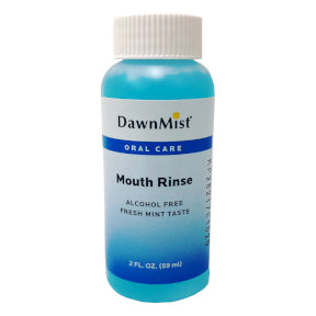 DawnMist Mouth Rinse C01-0217501-8300 - 2 fl oz mouth rinse in travel size plastic bottle. Alcohol free. Fresh mint taste.