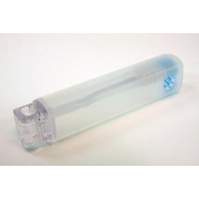 Generic Travel Toothbrush C01-0459905-0000 - 2 piece travel size toothbrush. Plastic storage container doubles as handle extension.