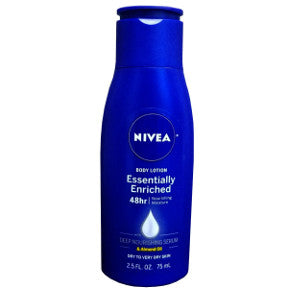 Nivea® Essentially Enriched Body Lotion C02-0356303-8300-2.5 fl. Oz. of Essentially Enriched Body Lotion for dry to very dry skin.