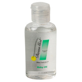 DawnMist Baby Oil C02-0517501-3200 - 2 fl oz baby oil in travel size plastic bottle. Baby fresh scent. Moisturizes. Softens.