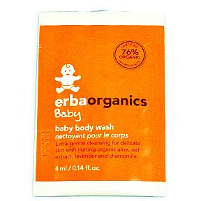 Erbaorganics Baby - baby body wash sachet C02-0978301-1000-0.14 Fl. Oz. Single use sachet of baby body wash.
