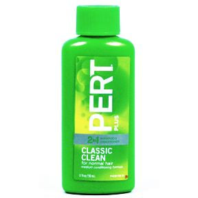 Pert Plus Shampoo plus Medium Conditioner C03-0119901-8200 - 1.7 fl oz travel size shampoo plus conditioner in plastic bottle. For normal hair.