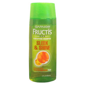 Garnier® Fructis® Fortifying Shampoo Sleek & Shine C03-0139901-8300-3 fl oz bottle. For hair that shines with all it's strength.