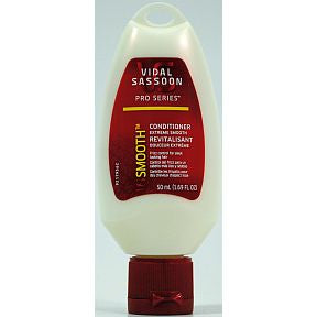 Vidal Sassoon Pro Series Smooth Conditioner C03-0278501-8200-50 ml (1.69 FL OZ) of Pro Series Smooth conditioner. Made in USA.