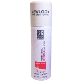 Salon Grafix Professional Freezing Hair Spray - Mega Hold 1.5 oz C03-0470905-8200 - 1.5 oz mega hold hair spray in travel size aerosol can. Hold level 10.