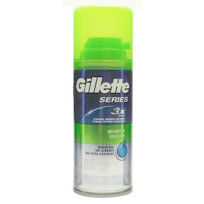 Gillette Series Shaving gel C04-0118003-8200 - 2.5 oz travel size shaving gel in aerosol can. Sensitive skin formula.