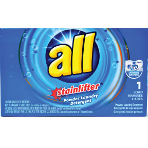 all ultra laundry detergent D01-0127901-4100 - 2 oz travel size laundry detergent in box. With stain lifters. Does one load.