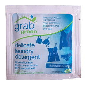 grabgreen delicate laundry detergent (packet) D01-0164408-1200 - 10 g (0.35 oz) single use packet