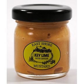 East Shore Key Lime with Ginger Mustard F01-0268702-3100 - 1.4 oz glass jar.