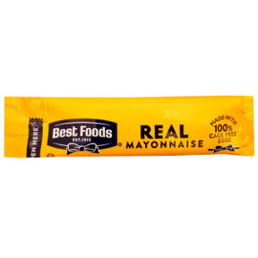 Best Foods Mayonnaise F01-0401000-1100 - 3/8 oz mayonnaise packet, individual size.