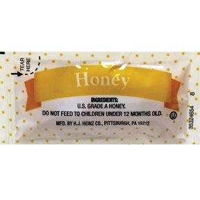 Heinz Honey Packet F01-0500100-1100 - 9 gram honey in individual size packet. U.S. Grade A honey.