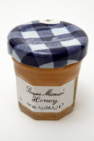 Bonne Maman Honey - jar F01-0544401-3000 - 1 oz honey in glass jar, individual size. From France.