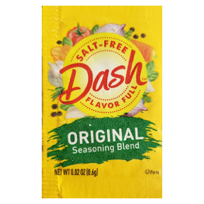 Mrs. Dash Seasoning Blend - Original F01-0917001-1000 - 0.02 oz salt free seasoning in individual size packet. All natural.
