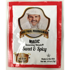 Chef Paul Prudhommes Magic Seasoning Blends® - Sweet & Spicy F01-0941232-1100 - .25 oz packet.