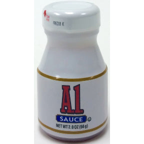 A1® Steak Sauce 2 oz (bottle) F03-3203400-3200 - 2 oz. steak sauce in glass bottle. A convenient travel size for on the go.