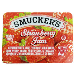 Smucker's Strawberry Jam F04-0004913-0102 - 0.5 oz cups.
