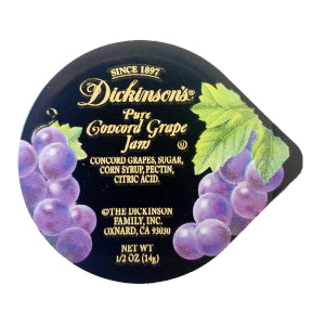 Dickinson's® Pure Concord Grape Jam Cup F04-0038500-2100-0.5 oz. cup.