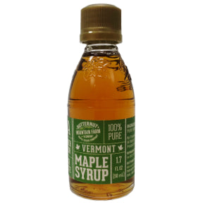 Butternut Mountain Farm Pure Vermont Maple Syrup F05-0067901-3100 - 1.7 fl oz Grade A medium amber maple syrup in glass bottle. A convenient travel size for on the go.