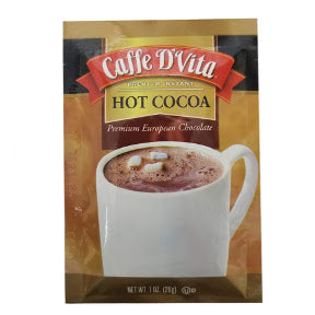 Caffe Dvita® Premium Hot Cocoa F20-1034901-8200-1 oz packet premium European chocolate.