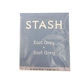 Stash Earl Grey Black Tea F20-1623702-0000 - Single tea bag in sealed packet. 100% natural ingredients. Blended black teas with oil of bergamot.