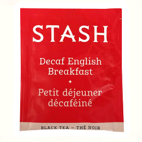 Stash English Breakfast Decaf Tea F20-1623707-0000 - Single tea bag in sealed packet. Natural.