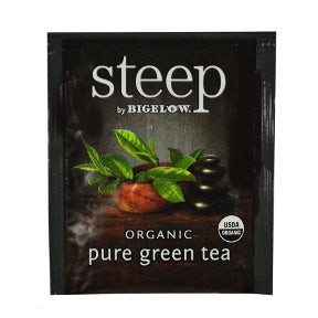 Steep by Bigelow® Organic Pure Green Tea F20-1723850-0000-single tea bag in sealed packet.