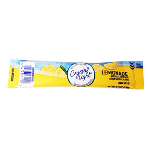 Crystal Light Lemonade Drink Mix F20-2209012-0100 - 0.14 oz in sealed packet.