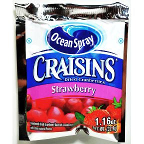 Ocean Spray® Craisins® Strawberry F30-3017405-1200-1.16 oz. individual package.