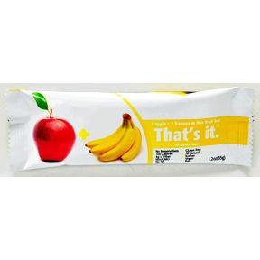 That's It.® Fruit Bar Apple & Banana F30-4085701-8100-1.2 oz. fruit bar. No added sugar.