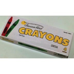 Crayon 4 pack G05-0559901-8200 - Ages 3 & up. Four color crayons in individual box. Non-toxic.