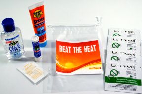 Beat the Heat Sun Care Kit K01-0359903-1100 - Enjoy the sun but beat the heat with sunscreen, insect repellent, lip balm, and more, designed to keep you comfortable outdoors.