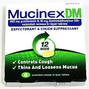Mucinex® DM Expectorant & Cough Suppressant - 6 count P01-0188402-8200
