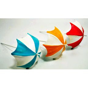 Iron Mini Garden Umbrellas, 3 pc set U03-0404232-0093-3 piece set of Iron Mini umbrellas. Garden décor.