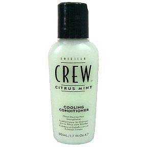 American Crew Cooling Conditioner - Citrus Mint BC3-0274102-8200 - 1.7 fl oz cooling conditioner in travel size plastic bottle. Clean rinsing hair strengthener.