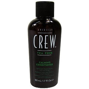 American Crew Calming Conditioner - Tea Tree BC3-0274103-8200 - 1.7 fl oz calming conditioner in travel size plastic bottle. Lightweight moisturizer for hair and scalp.