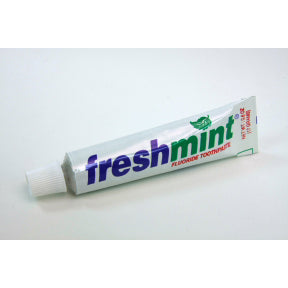 Freshmint Toothpaste (.6 oz unboxed) C01-0114302-8100 - 0.6 oz travel size toothpaste tube.