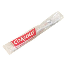 Colgate Toothbrush C01-0414201-0000 - Full size toothbrush in sealed plastic wrap. Full head with soft bristles.