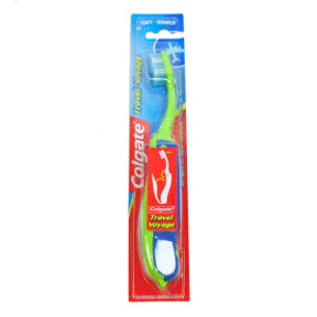 Colgate® Travel Toothbrush C01-0414210-8100-On-the-Go Toothbrush for your travel, sports and work needs.