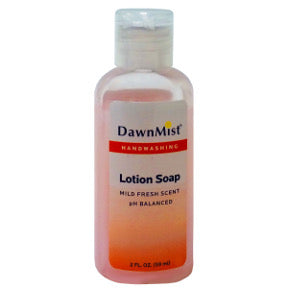 DawnMist Lotion Soap C02-0117501-8200 - 2 fl oz lotion soap in travel size plastic bottle. Gentle cleansing. pH balanced. Moisturizing.