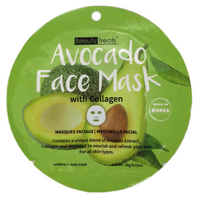Beauty Treats® Avocado Face Mask with Collagen, C02-0148111-1400
