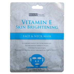 Beauty Treats® Vitamin E Skin Brightening Face & Neck Mask, C02-0148113-1400