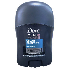 Dove® MEN + Care Invisible Solid Antiperspirant & Deodorant Clean Comfort C02-0215605-8100-0.5 oz travel size deodorant.