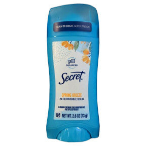 Secret® Invisible Solid PH balanced Spring Breeze 1.6 oz, C02-0221811-8300