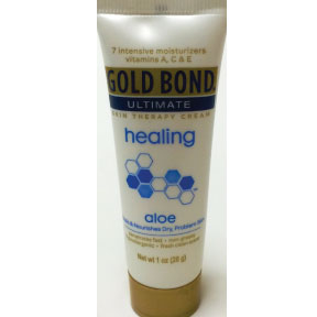 Gold Bond Ultimate Healing Cream C02-0323001-8200 - 1 oz healing skin therapy cream in travel size tube.