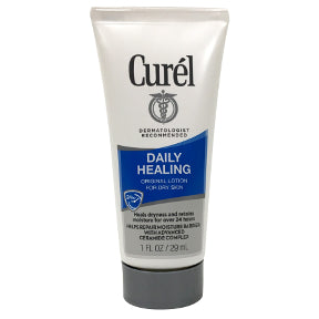 Curel Daily Moisture Original Lotion C02-0353406-8200 - 1 oz lotion in travel size plastic tube. For dry skin. Time-released formula for all-day relief.