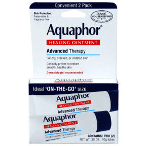 Aquaphor Healing Ointment - 2 pack C02-0359801-8200 - Each is 0.35 oz travel size healing ointment in a plastic tube. Fragrance free.