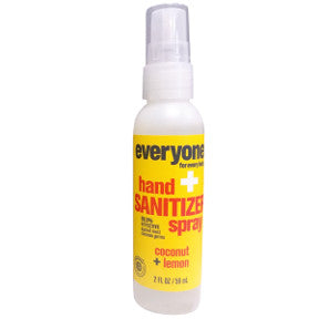 Everyone® Hand Sanitizer Spray - Coconut+Lemon C02-0385901-8100-2 fl. Oz. pump spray bottle. 99.9% effective against most common germs.