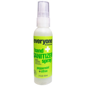 Everyone® hand Sanitizer spray- Peppermint+Citrus C02-0385902-8100-2 fl Oz. pump spray bottle. 99.9% effective against most common germs.Clean Hands Now.